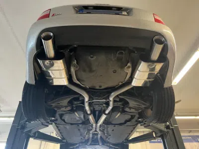 FOX Nerezový výfuk | Zadní tlumič - Audi A4 (B6), S4, 2001-2009, AU061143-273