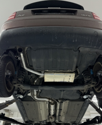 Audi A2 - 1,6l Halbanlage ab Kat - 1x63 Typ 26 (Bestehend aus End- und Vorschalldämpfer mit Endrohr) FOX AU040003-723-HA