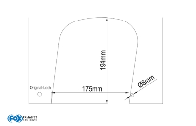 Audi A2 - šablona pro kolo 2x80 mm Dodáváno s potiskem na papíře FOX AU040000-S3