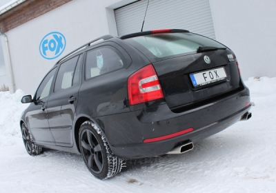 FOX Nerezový výfuk | Zadní tlumič - Skoda Octavia (1Z), 2.0 TDi, 2004-0, SK061023-671