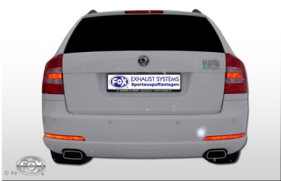 FOX Nerezový výfuk | Zadní tlumič - Skoda Octavia (1Z), 2.0 TDi, 2004-0, SK061023-671