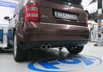Audi A2 - 1,4l - 34l Nádrž koncový tlumič - 2x80 typ 16 FOX AU040013-130