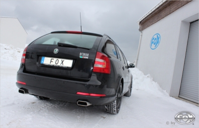 FOX Nerezový výfuk | Zadní tlumič - Skoda Octavia (1Z), 2.0 TDi, 2004-0, SK061023-671