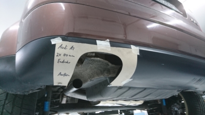 Audi A2 - 1,4l - 34l Nádrž koncový tlumič - 2x76 typ 25 FOX AU040013-288