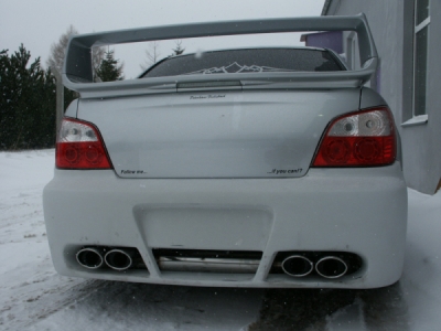 FOX Nerezový výfuk | Zadní tlumič - Subaru Impreza (GD, GG), 2.0 WRX Turbo, 2000-2007, SU041016-348