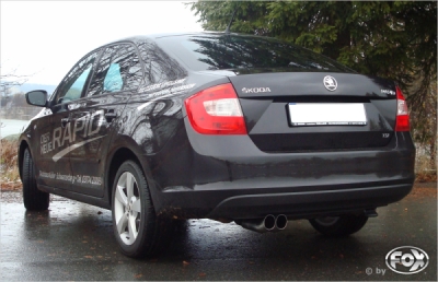 FOX Nerezový výfuk | Zadní tlumič - Skoda Rapid, 1.6 TDi, 2012-0, SK110002-166