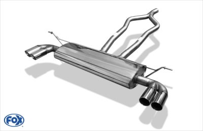 FOX Nerezový výfuk | Zadní tlumič - Volkswagen Touareg (7L), 3.2 V6, 2002-2010, VW140005-290