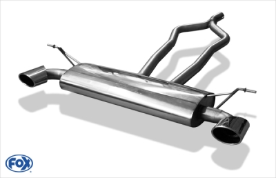 FOX Nerezový výfuk | Zadní tlumič - Volkswagen Touareg (7L), 3.2 V6, 2002-2010, VW140005-371