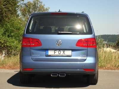 FOX Nerezový výfuk | Koncovka výfuku - Volkswagen Touran 1T3, 2.0 TDi, 2010-0, VW150050-622