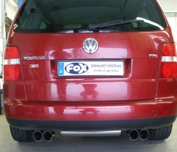 FOX Nerezový výfuk | Zadní tlumič - Volkswagen Touran (1T), 2.0 TDi, 2003-2010, VW150005-166