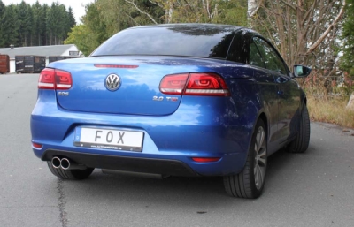 FOX Nerezový výfuk | Zadní tlumič - Volkswagen EOS (1F), 2.0 TFSi, 2006-0, VW190127-130