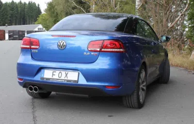 FOX Nerezový výfuk | Zadní tlumič - Volkswagen EOS (1F), 2.0 TFSi, 2006-0, VW190127-130