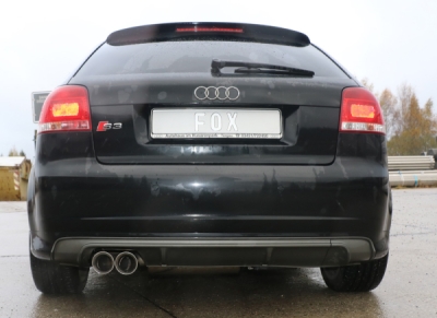 Audi S3 - 8P koncový tlumič výfuku - 2x90 typ 25 FOX AU051137-292