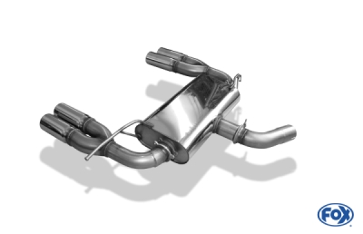FOX Nerezový výfuk | Zadní tlumič - Volkswagen EOS (1F), 2.0 TFSi, 2006-2011, VW190095-070