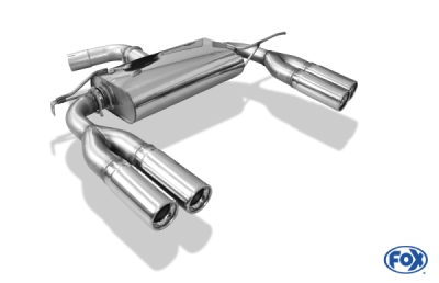 FOX Nerezový výfuk | Zadní tlumič - Volkswagen EOS (1F), 2.0 TFSi, 2006-2011, VW190095-070