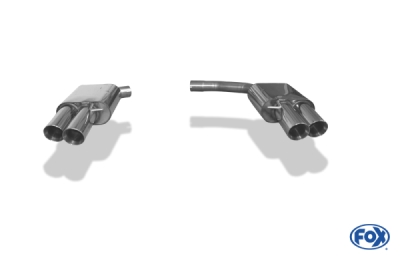 Audi A4/A5 typ B8 + koncový tlumič S-Line pravý/levý - 2x90 FOX AU120274-292