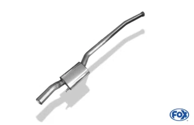 Audi Urquattro přední tlumič výfuku Ø76mm FOX AU010050-VSD