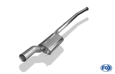 Audi Urquattro přední tlumič výfuku Ø76mm FOX AU010050-VSD