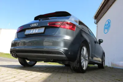 FOX Nerezový výfuk | Zadní tlumič - Audi A3 (8V), 1.4 TFSi, 2012-0, AU052057-130