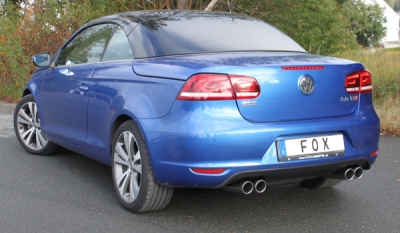 FOX Nerezový výfuk | Zadní tlumič - Volkswagen EOS (1F), 2.0 TFSi, 2006-0, VW190135-130