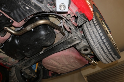 VW UP GTI final pipe system left fitted of original final si FOX VW240000-291