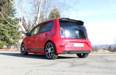 VW UP GTI final pipe system left fitted of original final si FOX VW240000-291