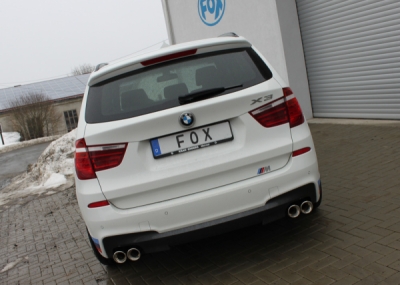FOX Nerezový výfuk | Zadní tlumič - BMW X3 (F25), 30i, 2010-0, BM101025-152