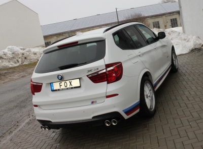FOX Nerezový výfuk | Zadní tlumič - BMW X3 (F25), 30i, 2010-0, BM101025-152