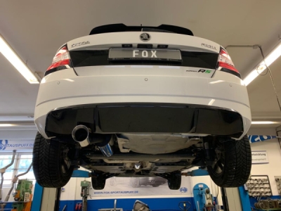 Škoda Fabia NJ R5 Edition koncový tlumič - 1x100 typ 25 FOX SK051031-295