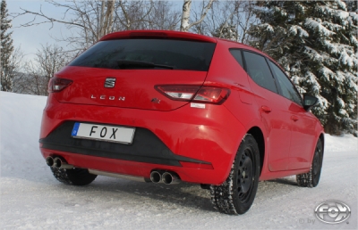 Seat Leon 5F koncový tlumič výfuku pravý/levý - 2x80 typ 25 r FOX SE042285-290