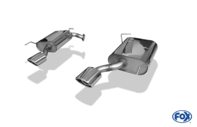 FOX Nerezový výfuk | Zadní tlumič - Chevrolet Captiva , 2.4, 2006-2011, CE030003-367