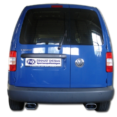 FOX Nerezový výfuk | Zadní tlumič - Volkswagen Caddy III (2K), 2.0 SDi, 2004-0, VW172003-597