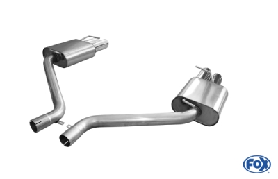 FOX Nerezový výfuk | Zadní tlumič - Chrysler 300 C, 5.7, 2004-2010, CR100023-150