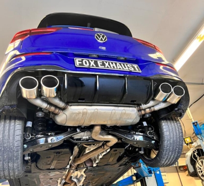 Výfuky VW Golf VIII R pravý/levý - 2x115x85 typ 32 pravý FOX VW057010-348