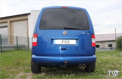 FOX Nerezový výfuk | Zadní tlumič - Volkswagen Caddy III (2K), 1.9 TDi, 2004-0, VW172061-150