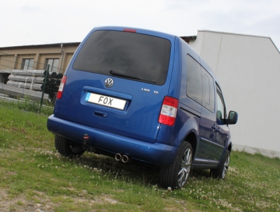 FOX Nerezový výfuk | Zadní tlumič - Volkswagen Caddy III (2K), 2.0 SDi, 2004-0, VW172051-150