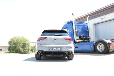 Koncový tlumič výfuku VW Golf VIII GTE pravý/levý - 1x100 typ 25 r FOX VW057005-293