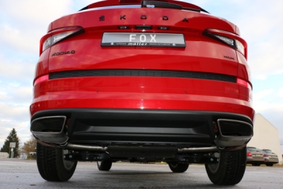 Škoda Kodiaq 4x4 - RS-Optik koncový tlumič výfuku pravý/levý FOX SK120035-TLP
