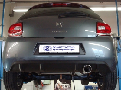 FOX Nerezový výfuk | Zadní tlumič - Citroen DS3 , 1.6 THP 155, 2009-0, CI150011-133