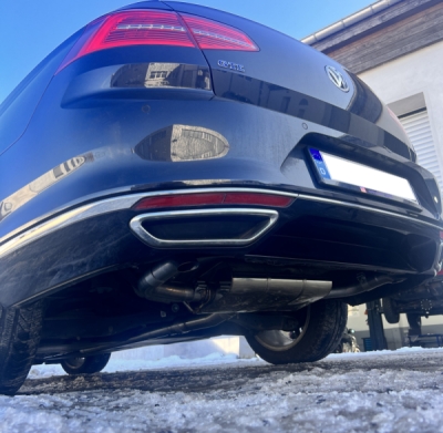 VW Passat B8 GTE Finální tlumič výfuku - neviditelné výfuky FOX VW025005-001
