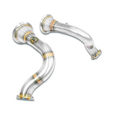Downpipe kit pravý + levý (nahrazuje katalyzátor) Supersprint 249511