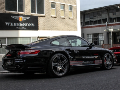 Porsche 911 Turbo 997.1 (2006-2009) Sportovní výfuk se závodními katalyzátory 200cpsi QUICKSILVER PS097S
