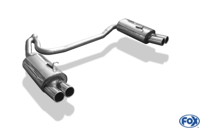 FOX Nerezový výfuk | Zadní tlumič - Volvo C70 I, 2.4T, 1998-2005, VO050003-050