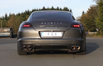 FOX Nerezový výfuk | Zadní tlumič - Porsche Panamera (970), 3.6, 2009-2013, PO120014-748