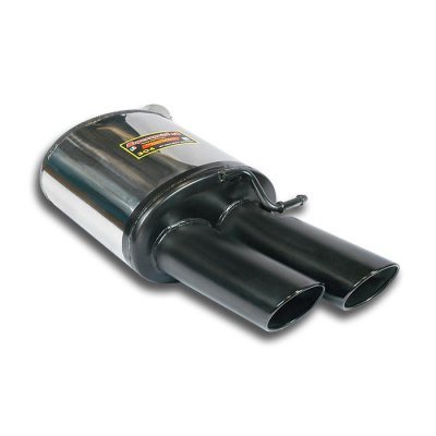 Zadní díl výfuku levý 100x75 mm "Gun Metal Grey" Supersprint 771557