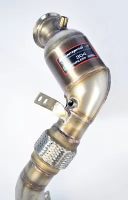 Turbo downpipe kit + Metallic catalytic Left(Replaces primary and secondary catalytics)Accepts the stock tertiary catalytics Supersprint 529241