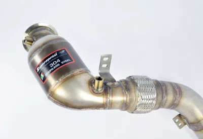 Turbo downpipe kit + Metallic catalytic Right(Replaces primary and secondary catalytics)Accepts the stock tertiary catalytics Supersprint 529221
