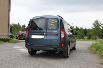 FOX Nerezový výfuk | Zadní tlumič - Dacia Logan (LS), 1.6 16V, 2004-0, DC010053-581