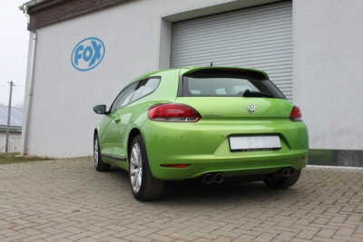 VW Scirocco - 13 Koncový tlumič výfuku pravý/levý - typ 2x80 FOX VW033005-290