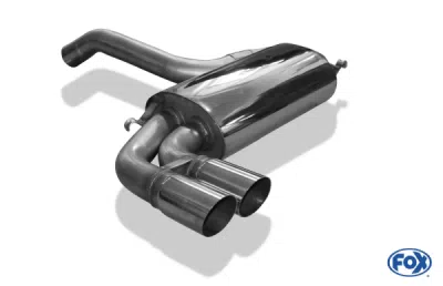 Audi Urquattro Endschalldämpfer Ø76mm - 2x76 Typ 14 FOX AU010058-088
